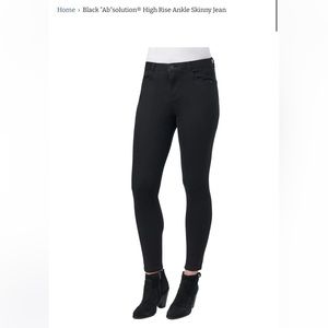 Democracy Ab Solution High Rise Black Skinny Jeans